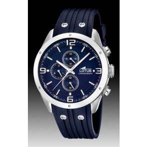 Horlogeband Lotus 15969-2 Rubber Blauw 23mm